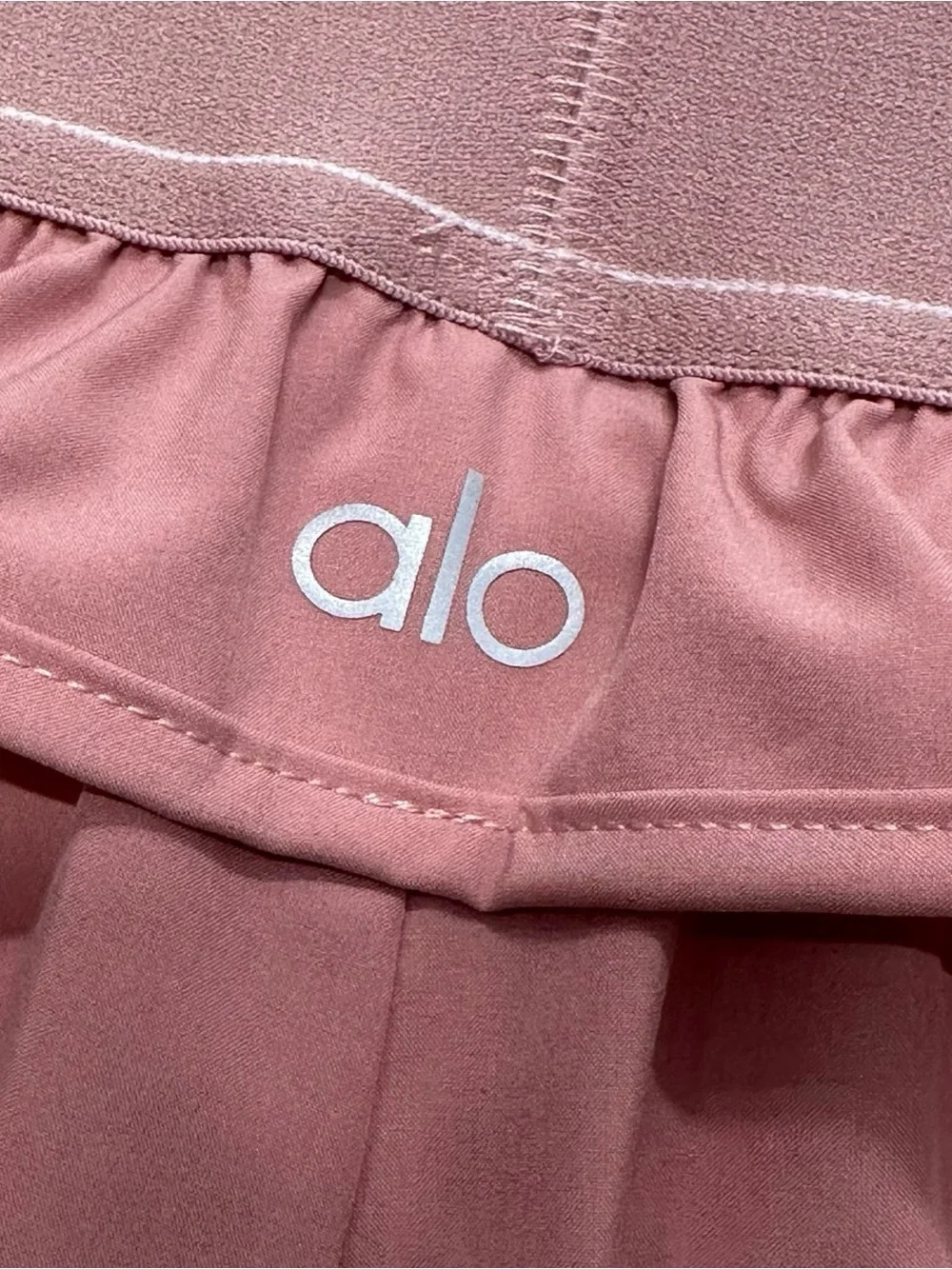 ALO Yoga Mauve Pink Layered Athletic Shorts